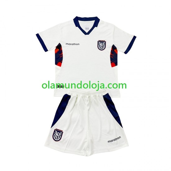 Camisola Equador Criança Equipamento Terceiro Copa do Mundo 2026 Manga Curta